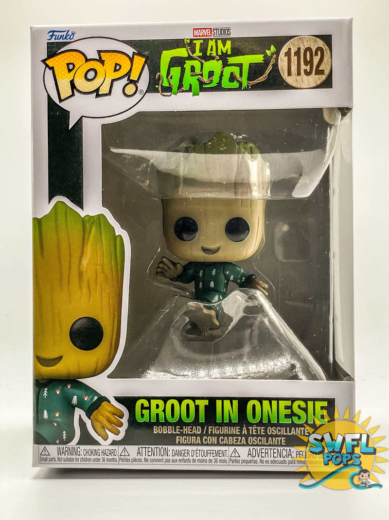 Funko Pop! Marvel: I Am Groot, Groot in Onesie – Games Corner